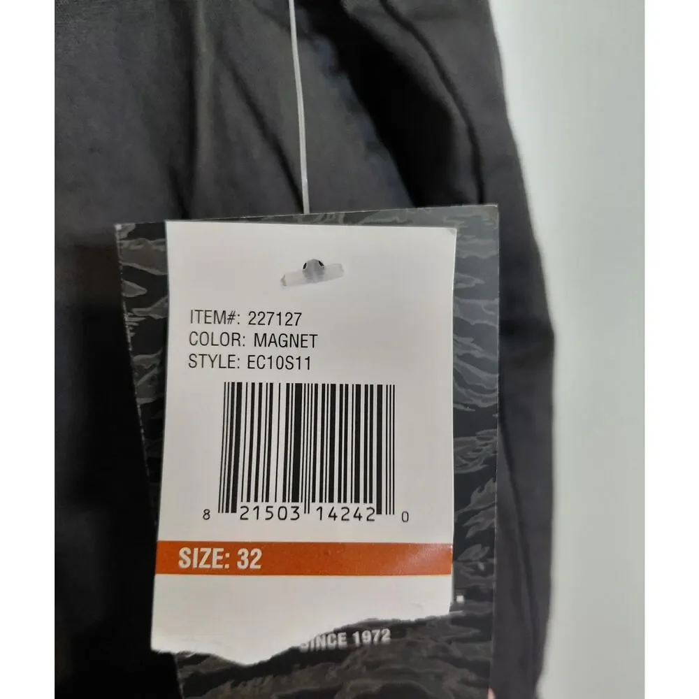 NWT Ecko Unltd Mens Belted Cargo Shorts Charcoal Grey 32 Cotton Twill Utility